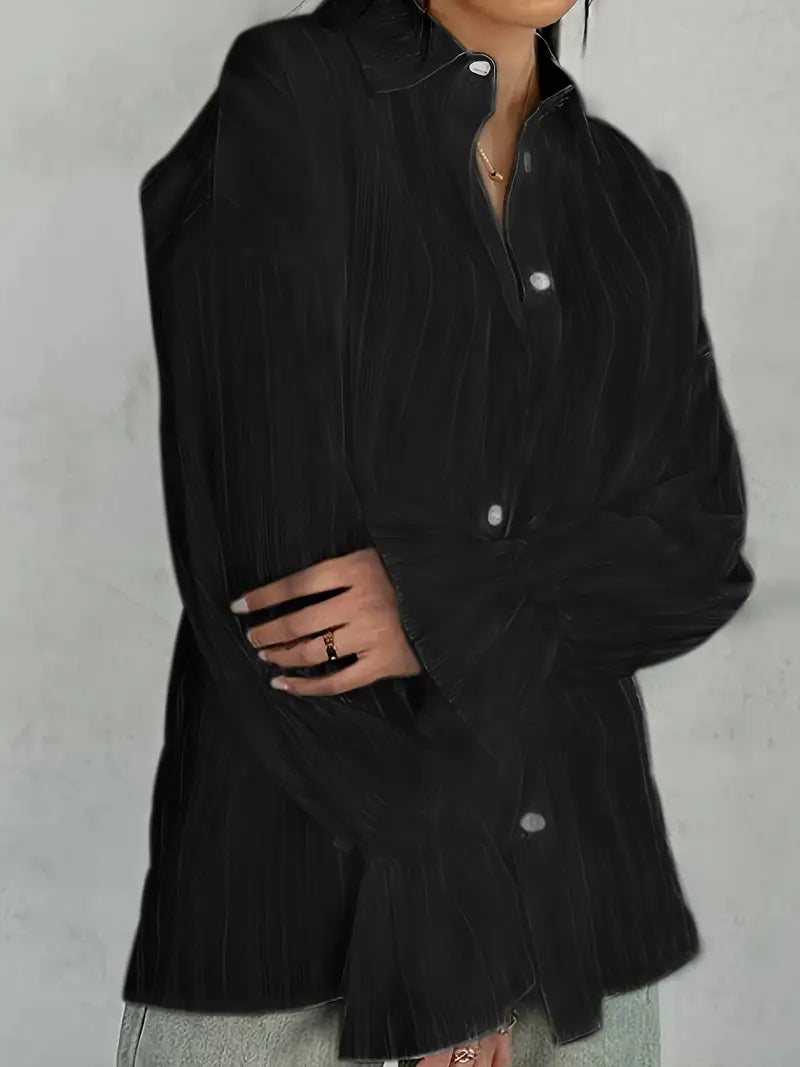 giorna | refined textured blouse with lace details