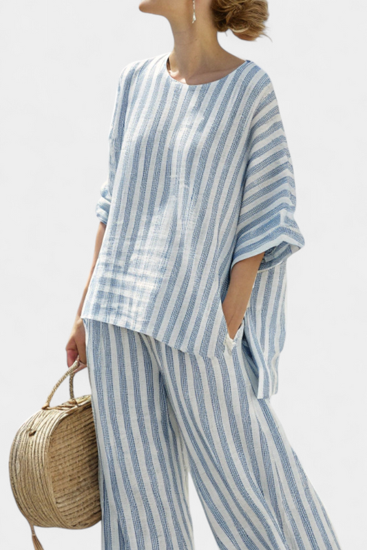 sienna | striped wide-leg pants set