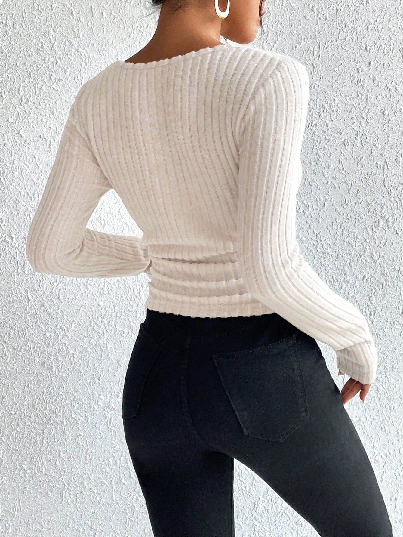 Abbie | Elegant Square Neck T-Shirt