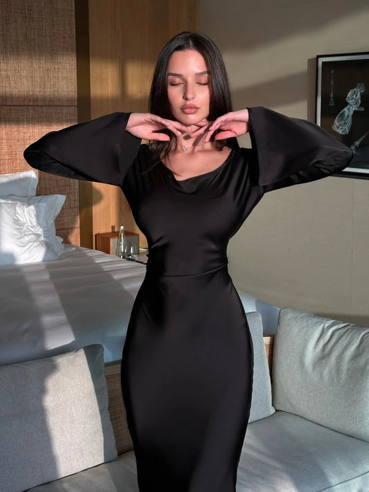 Elsie | Effortless Long-Sleeve Maxi Dress