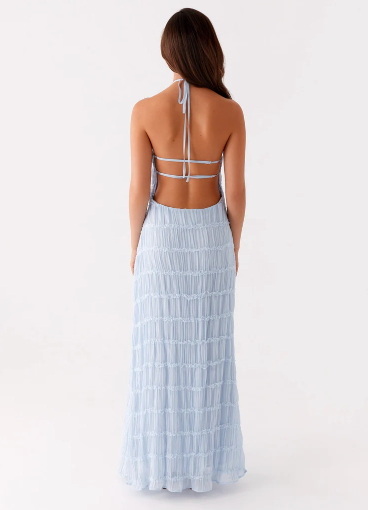daisy | halter maxi dress