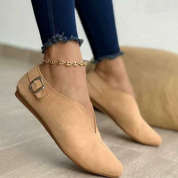 Women's Casual Slip-On Shoes with Faux Suede Upper