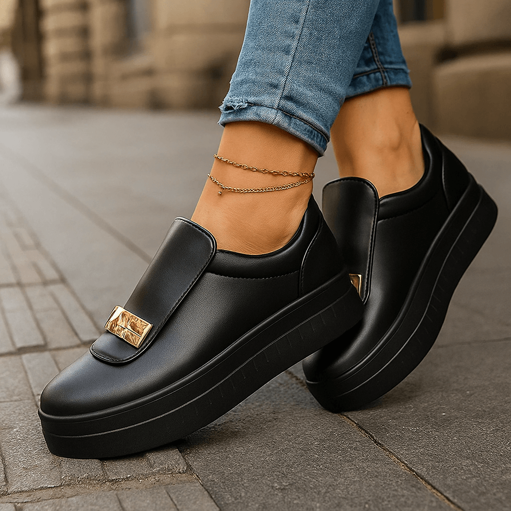 Women's Slip-On Platform Shoes with Lightweight Design