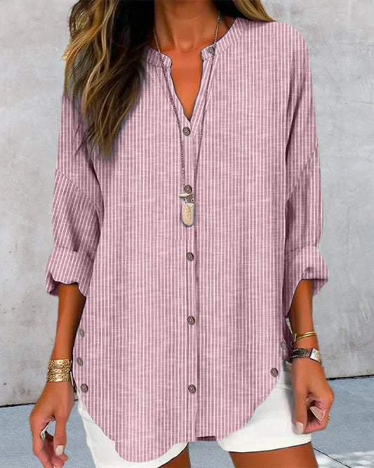 Women's Striped Shirt with Modern Design
