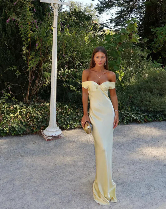 Sienna | Satin Backless Maxi Dress