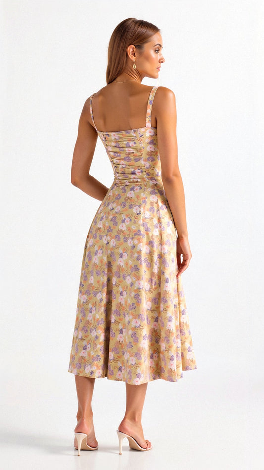 daisy | corset midi dress