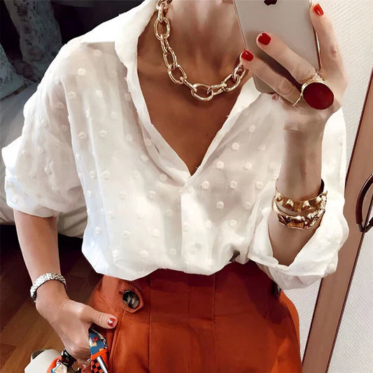 laurien | polka dot elegance blouse