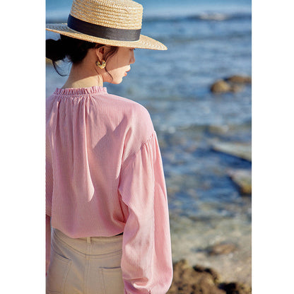 sophie | striped blouse with effortless style