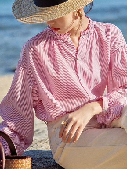 sophie | striped blouse with effortless style