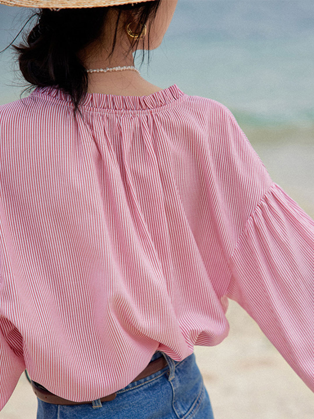 sophie | striped blouse with effortless style