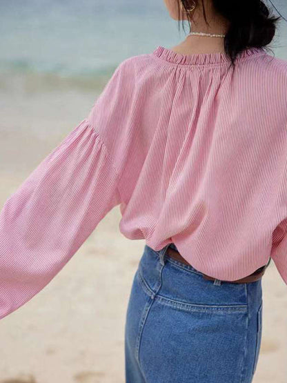 sophie | striped blouse with effortless style