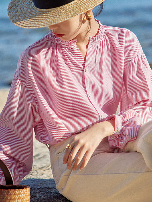 sophie | striped blouse with effortless style