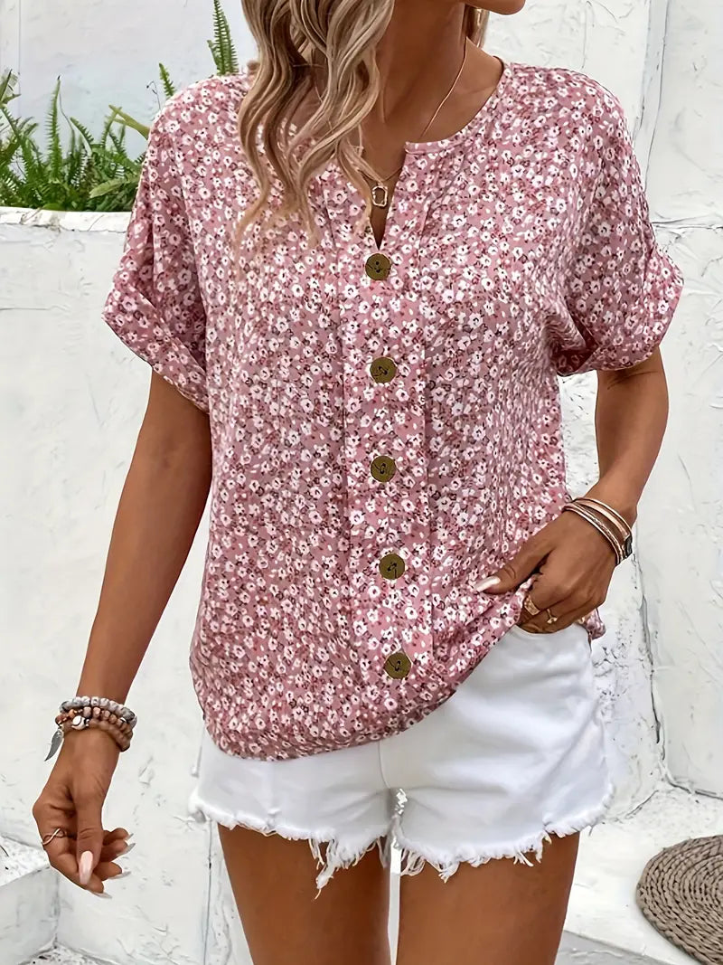 Isla | Floral Print Summer Blouse
