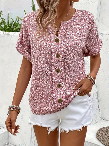 Isla | Floral Print Summer Blouse