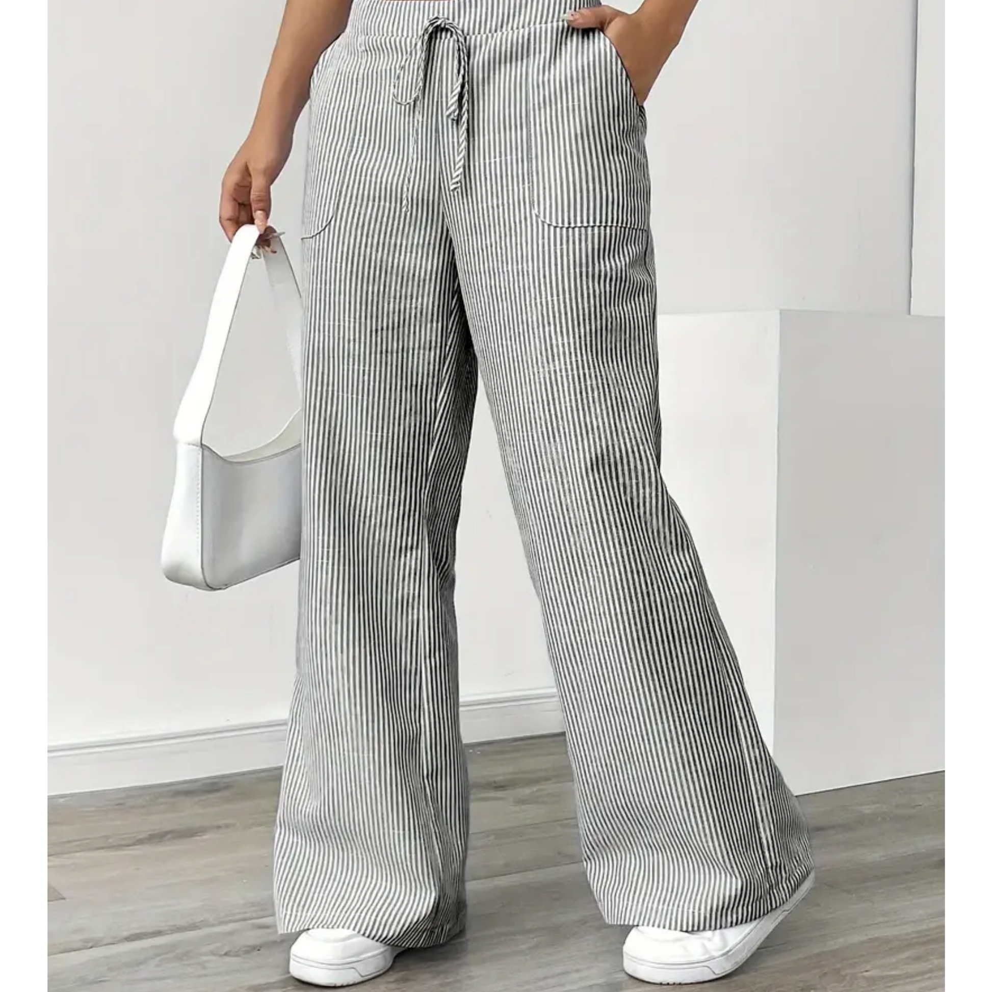 daisy | striped relaxed pant with pockets