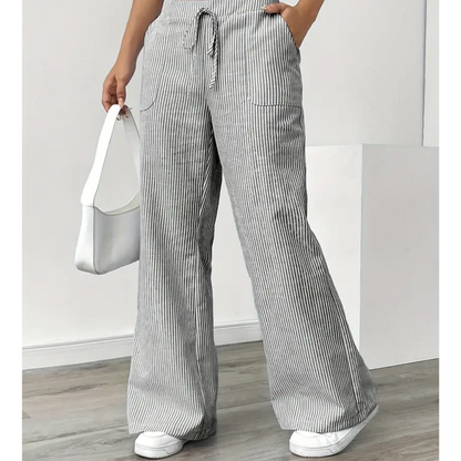 daisy | striped relaxed pant with pockets