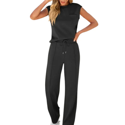 freya | oversized casual co-ord set black
