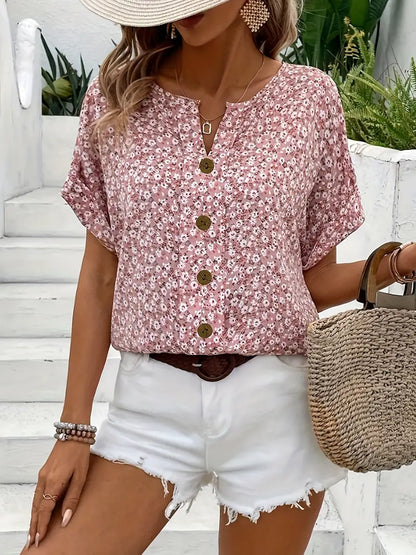 Isla | Floral Print Summer Blouse