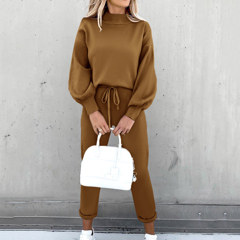 lila | relaxed loungewear set brown