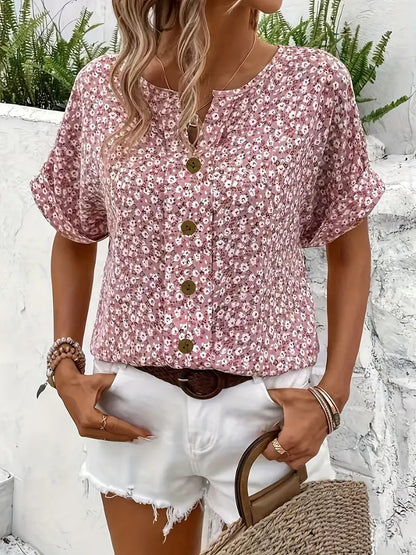 Isla | Floral Print Summer Blouse