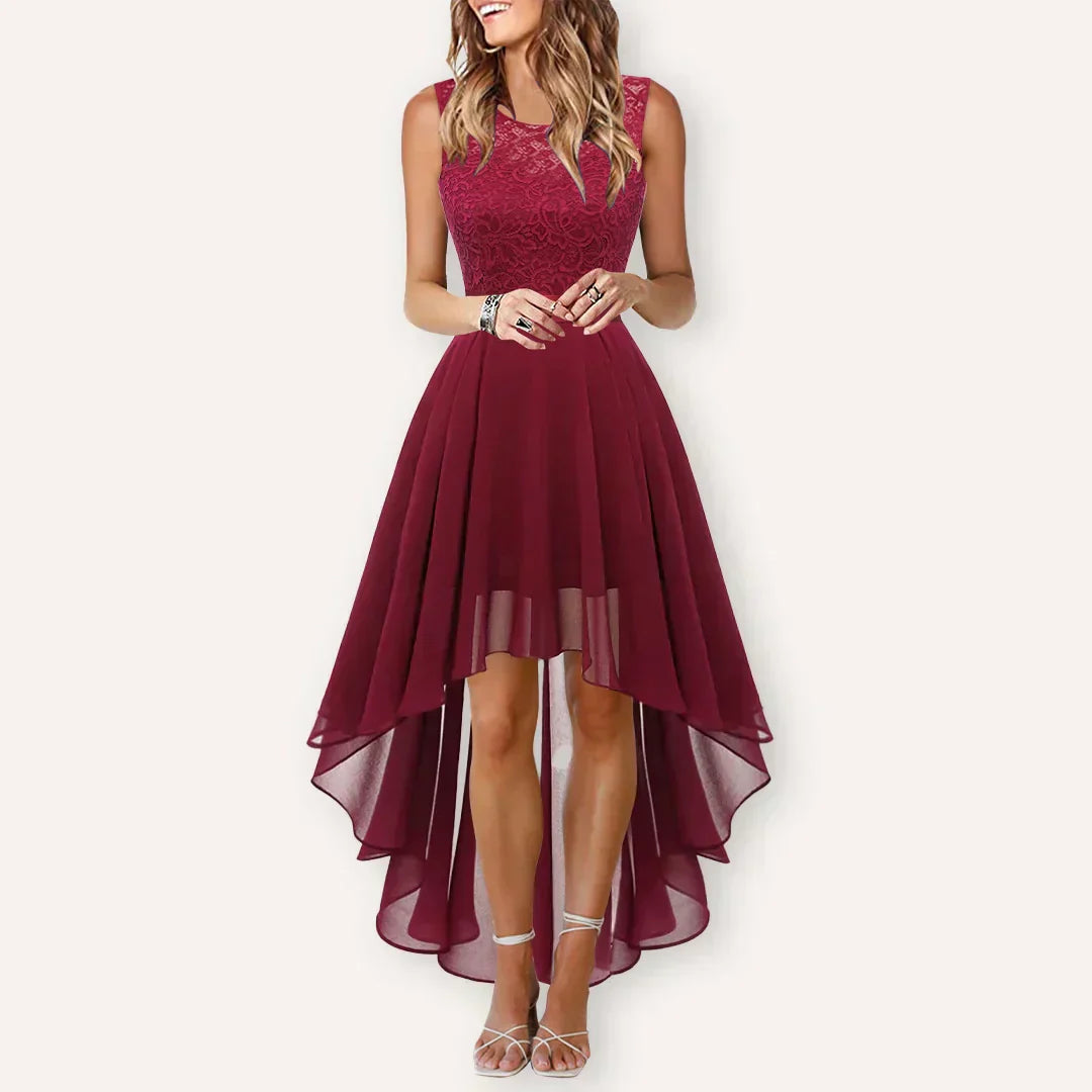 auresta | high-low wedding guest dress