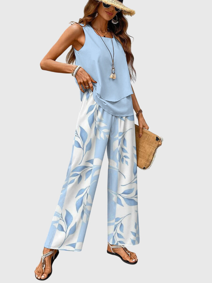 poppy | wide leg two-piece pants set