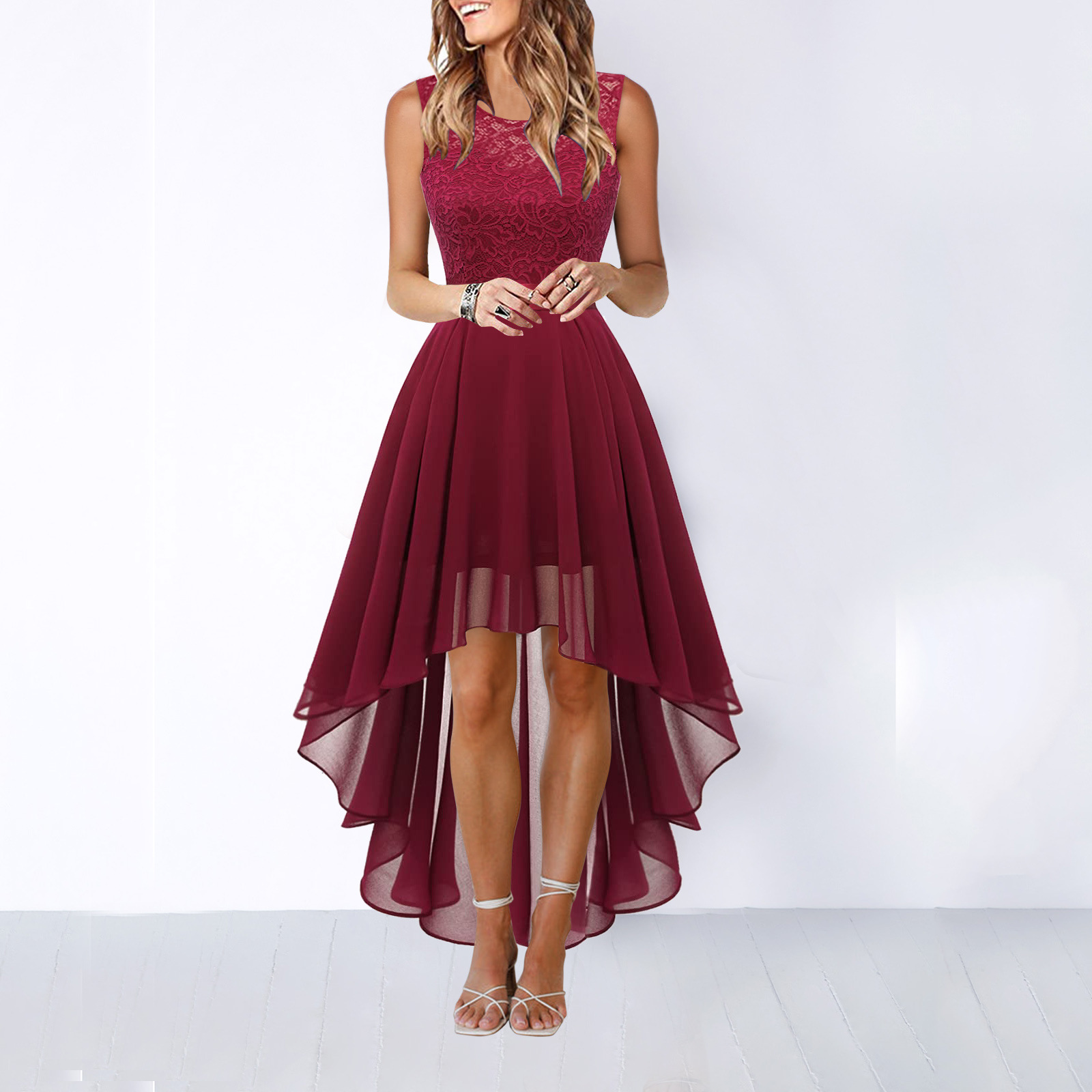 auresta | high-low wedding guest dress