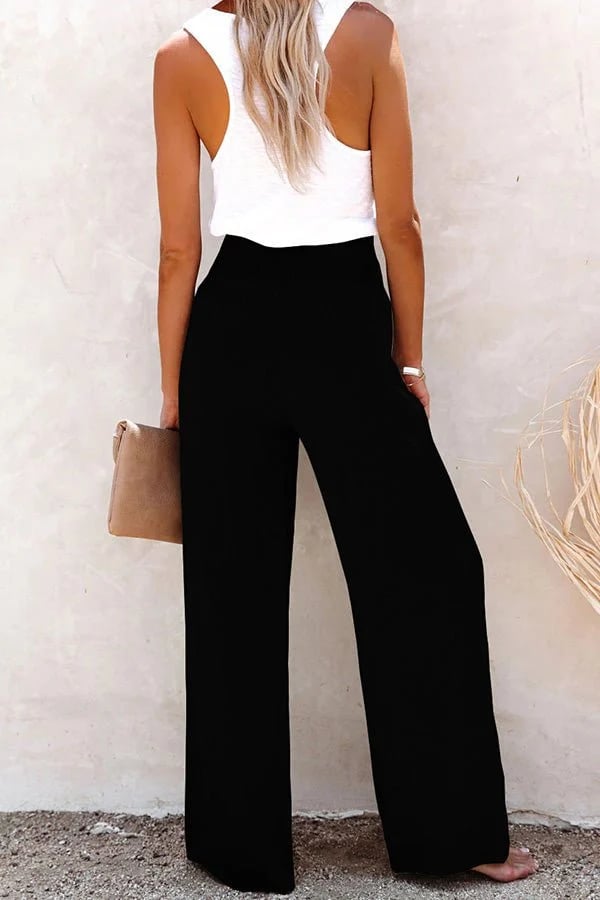 daisy | high-waisted smocked trousers