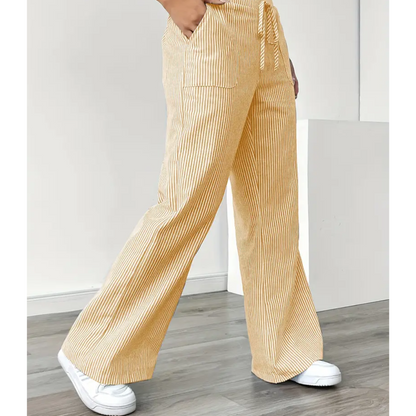 daisy | striped relaxed pant with pockets