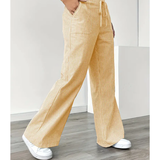 daisy | striped relaxed pant with pockets