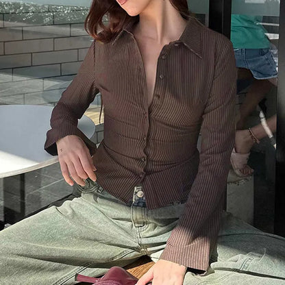 Eva | Elegant Retro Blouse with Flared Sleeves