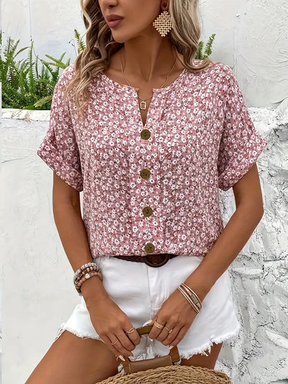 Isla | Floral Print Summer Blouse