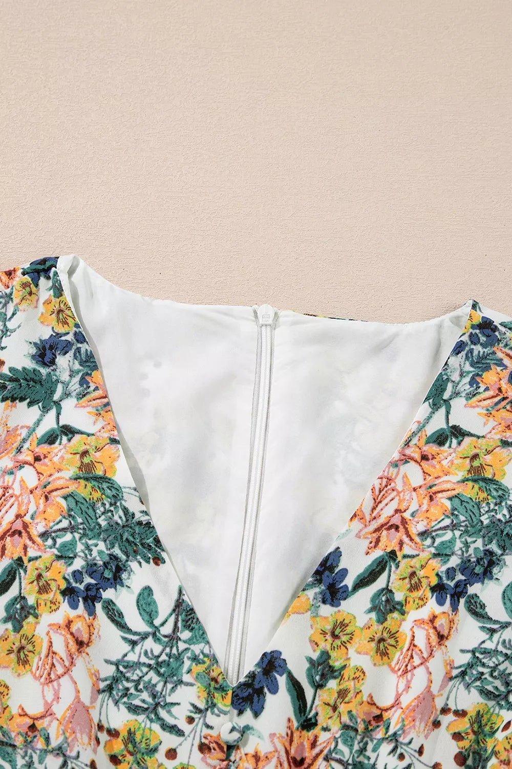 Penny | Floral Print Ruffle Hem Mini Dress