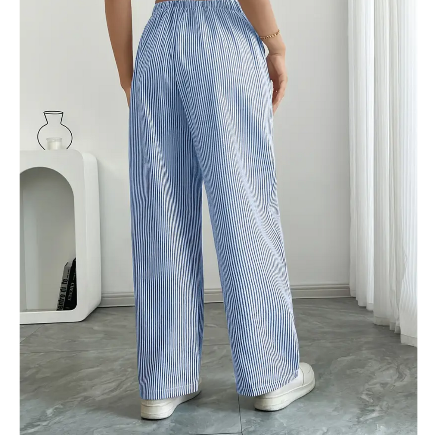 daisy | striped relaxed pant with pockets