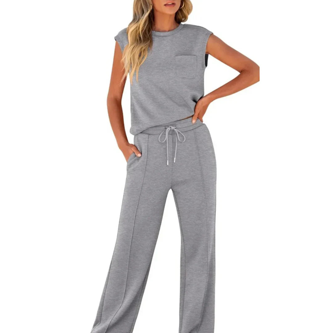 freya | oversized casual co-ord set grey