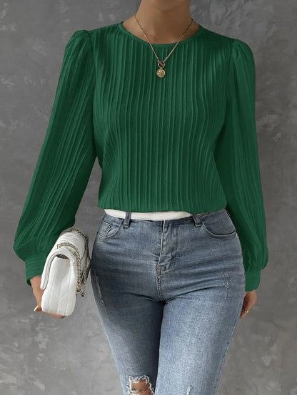 emma | timeless elegant blouse green