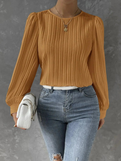 emma | timeless elegant blouse orange
