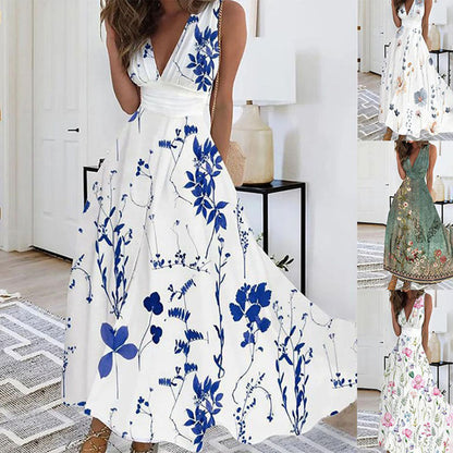 Ivy | Sleeveless V-Neck Maxi Dress