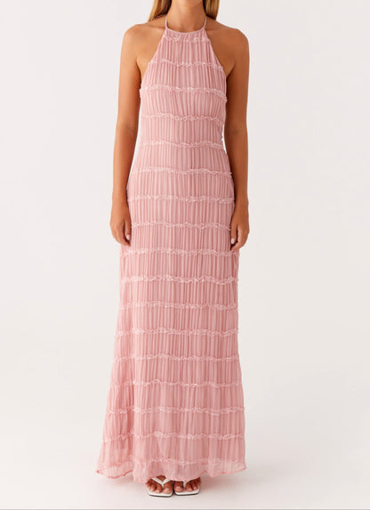 daisy | halter maxi dress
