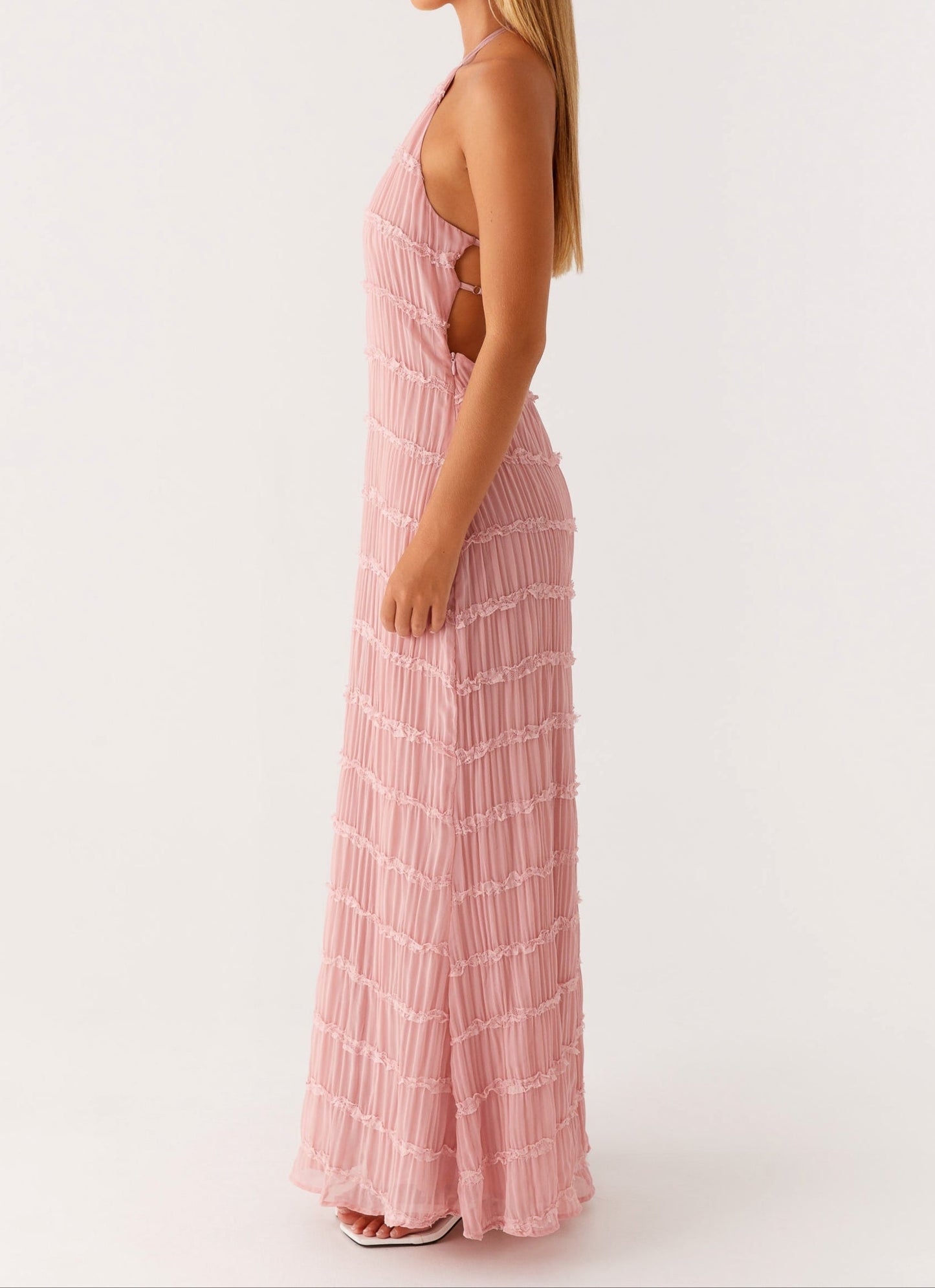 daisy | halter maxi dress
