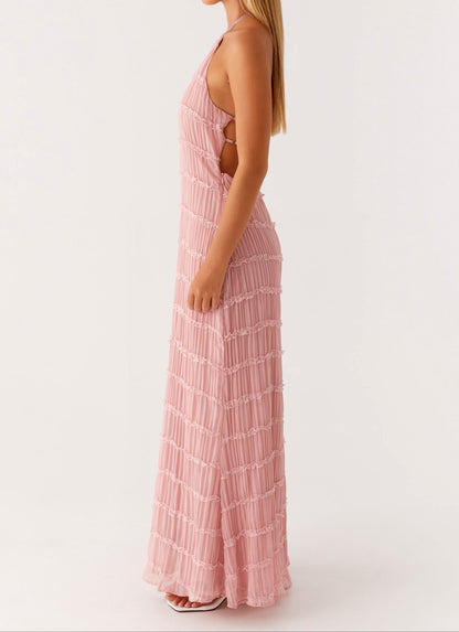 daisy | halter maxi dress