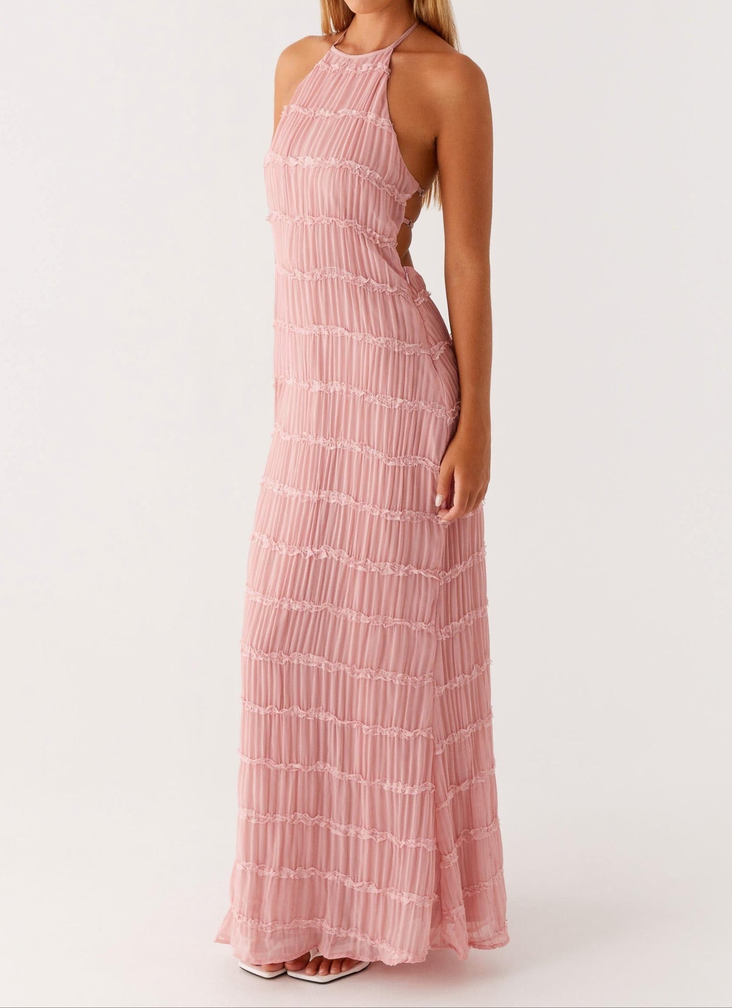 daisy | halter maxi dress