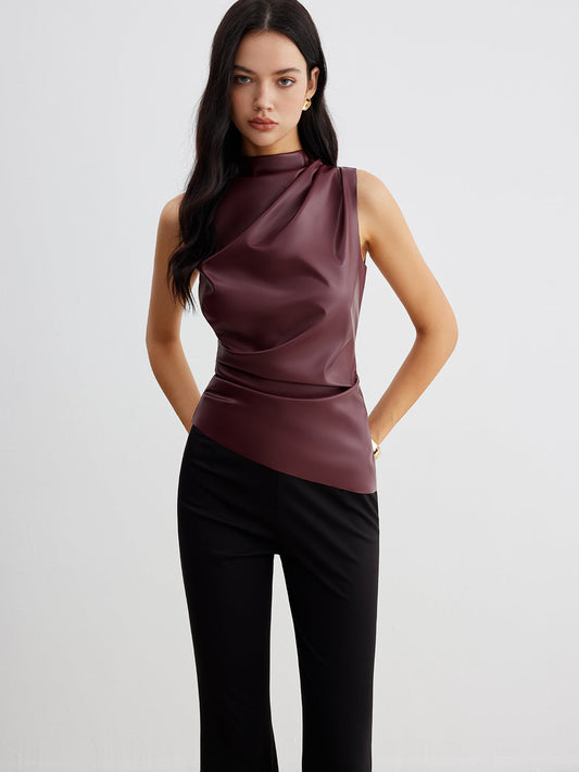 ella | sleeveless high neck top for summer