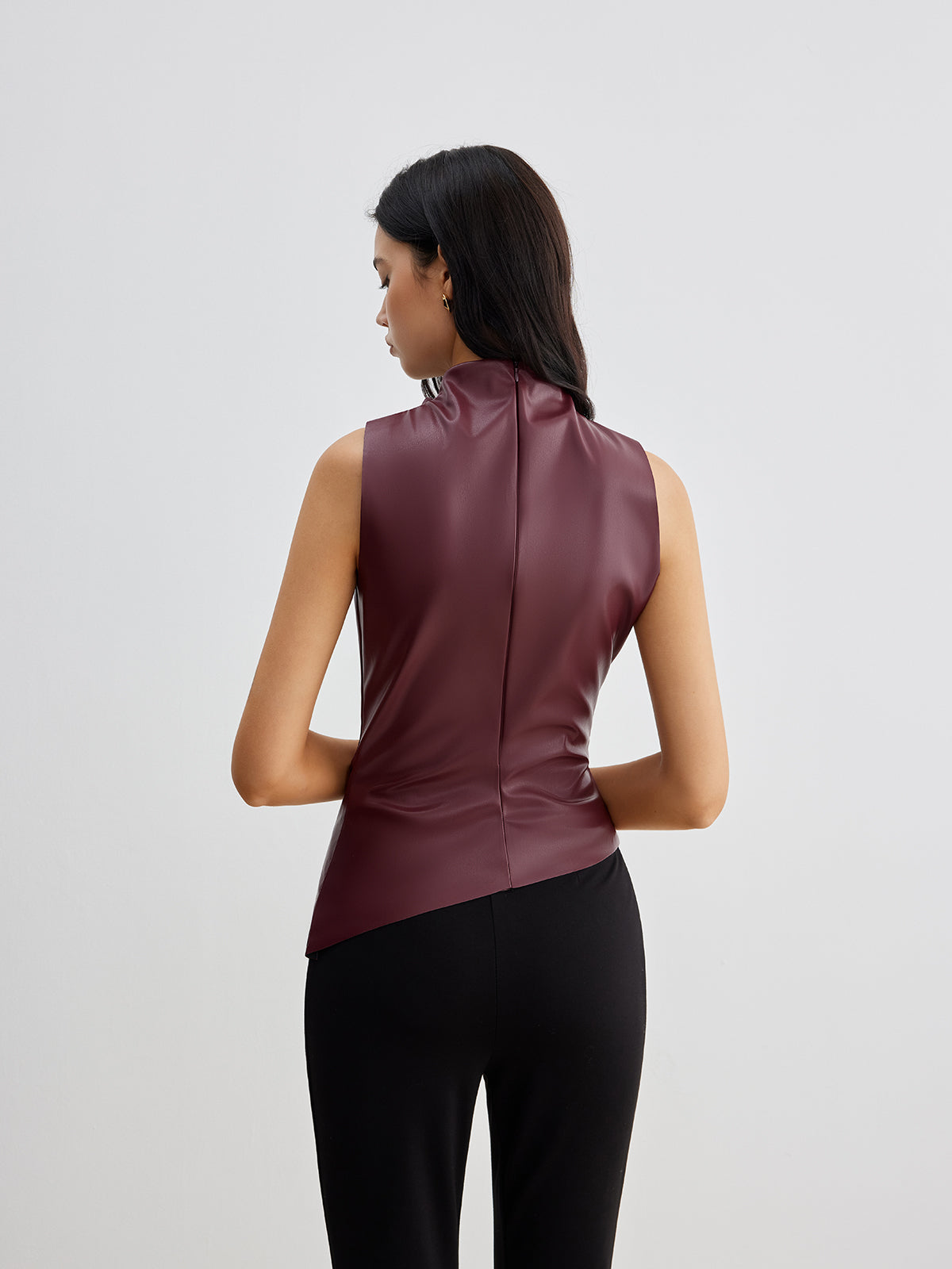 ella | sleeveless high neck top for summer