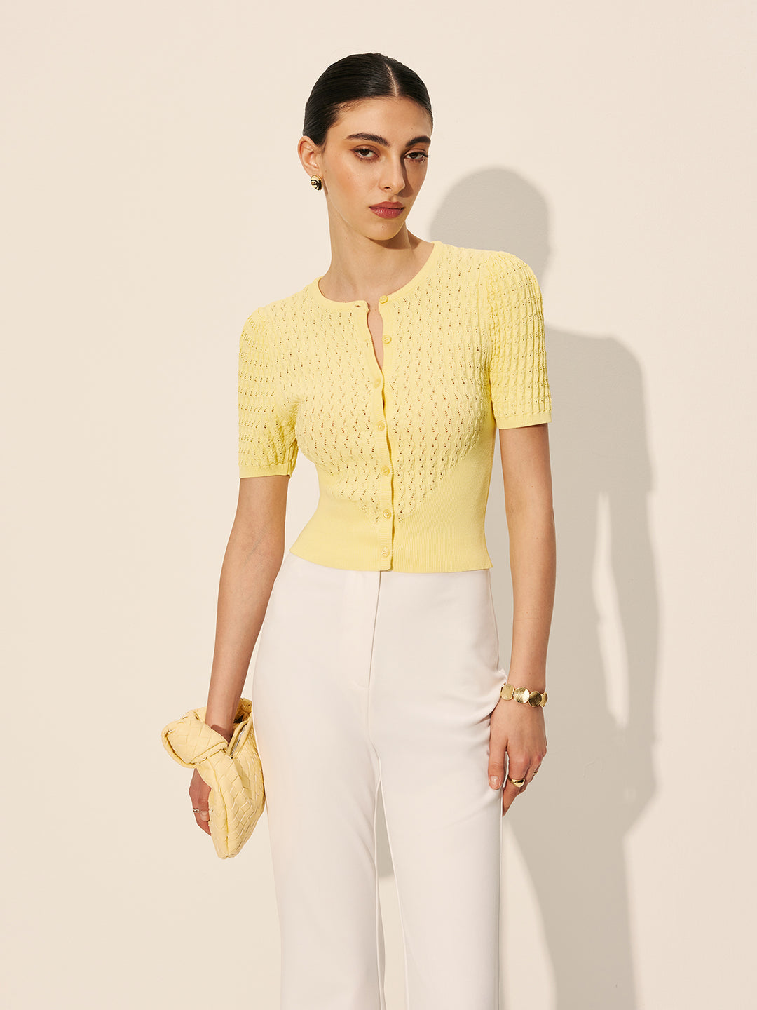 Sophie | Elegant Button-Front Knit Top