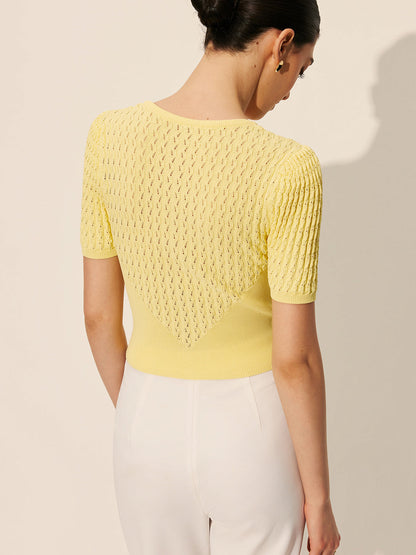 Sophie | Elegant Button-Front Knit Top