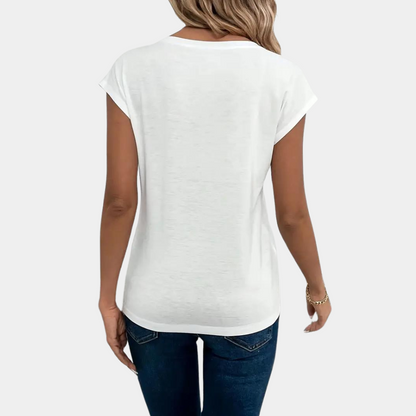 Soleil | V-Neck Relaxed Fit T-Shirt