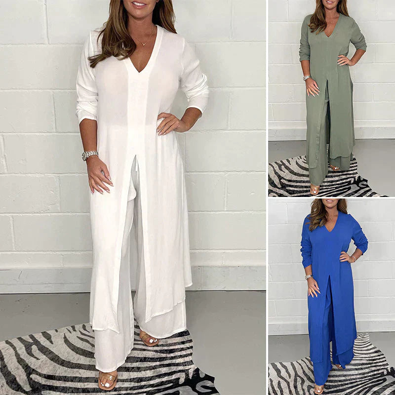 violet | relaxed two-piece loungewear set