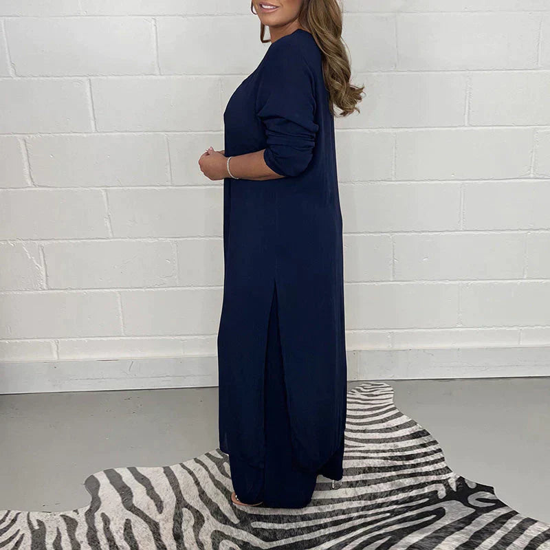 violet | relaxed two-piece loungewear set
