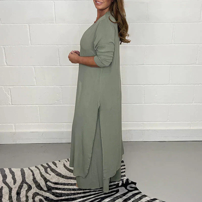 violet | relaxed two-piece loungewear set